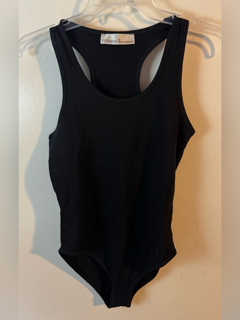 Brand new Size M Zenana Outfitters Black Tank Bodysuit